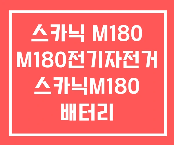 스카닉 M180 M180전기자전거 스카닉M180 배터리 스카닉 M180 M180전기자전거 스카닉M180 배터리