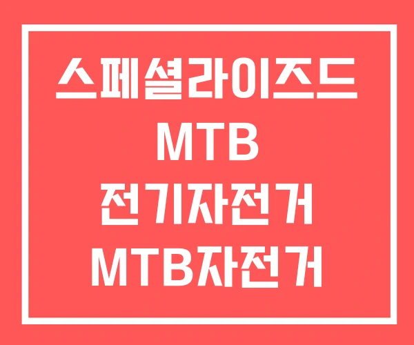 스페셜라이즈드 MTB 전기자전거 MTB자전거 그래블