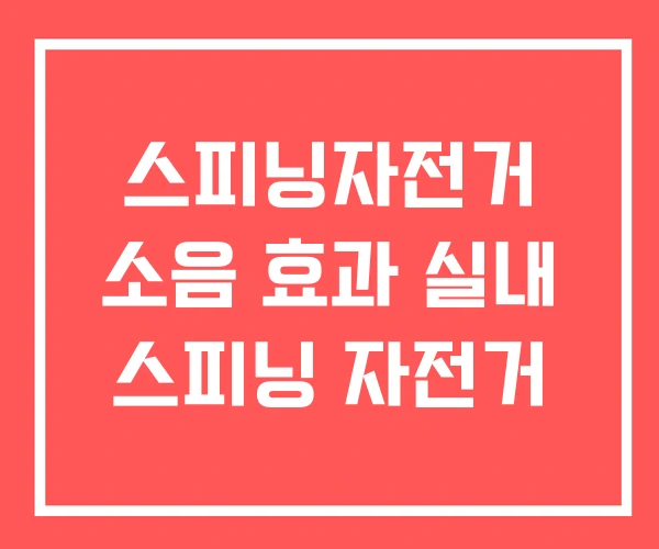 스피닝자전거 소음 효과 실내 스피닝 자전거 스피닝자전거 소음 효과 실내 스피닝 자전거