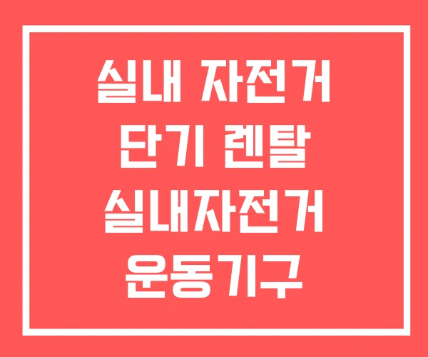 실내 자전거 단기 렌탈 실내자전거 운동기구 실내 자전거 단기 렌탈 실내자전거 운동기구