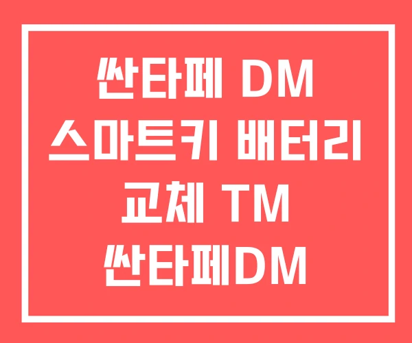싼타페 DM 스마트키 배터리 교체 TM 싼타페DM 싼타페 DM 스마트키 배터리 교체 TM 싼타페DM