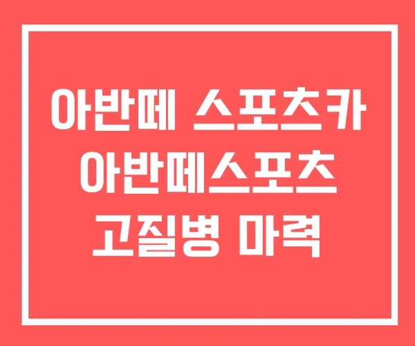 아반떼 스포츠카 아반떼스포츠 고질병 마력