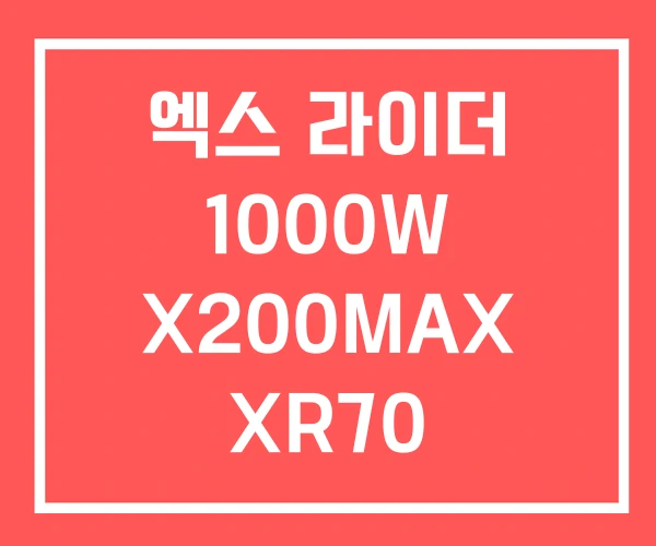 엑스 라이더 1000W X200MAX XR70 엑스 라이더 1000W X200MAX XR70