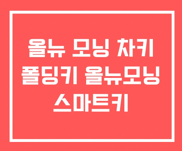 올뉴 모닝 차키 폴딩키 올뉴모닝 스마트키