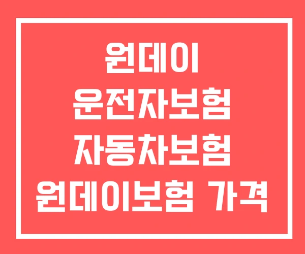 원데이 운전자보험 자동차보험 원데이보험 가격 원데이 운전자보험 자동차보험 원데이보험 가격