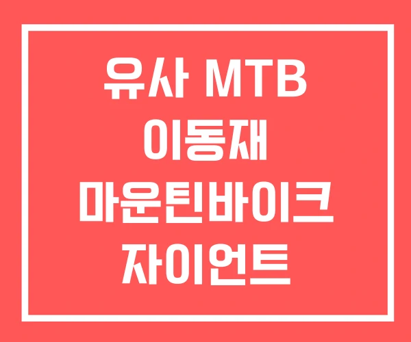 유사 MTB 이동재 마운틴바이크 자이언트 산악자전거 가격