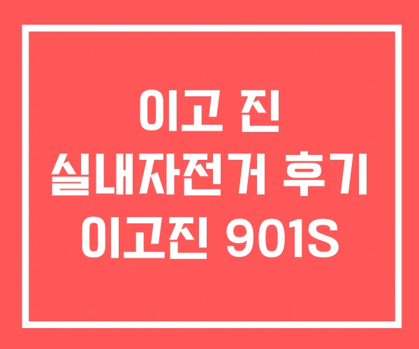 이고 진 실내자전거 후기 이고진 901S 이고 진 실내자전거 후기 이고진 901S