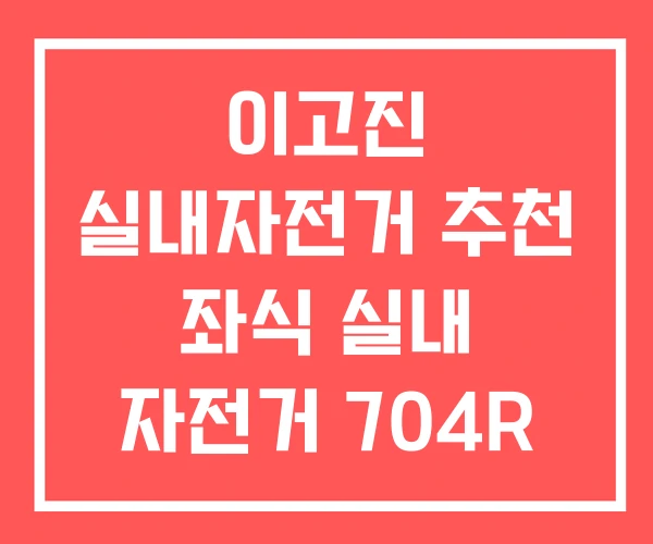 이고진 실내자전거 추천 좌식 실내 자전거 704R 이고진 실내자전거 추천 좌식 실내 자전거 704R