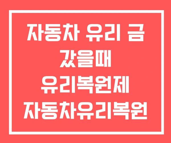 자동차 유리 금 갔을때 유리복원제 자동차유리복원 전문점 자동차 유리 금 갔을때 유리복원제 자동차유리복원 전문점