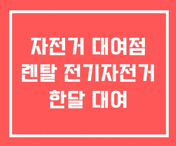 자전거 대여점 렌탈 전기자전거 한달 대여 자전거 대여점 렌탈 전기자전거 한달 대여